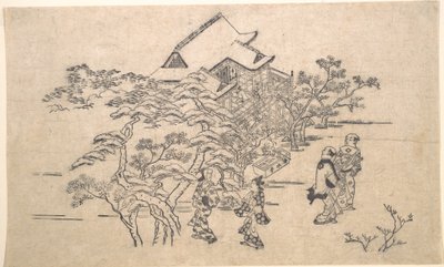 A Kijomizu-templom Kiotóban alkotó: Hishikawa Moronobu