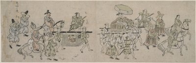 Koreai Nagykövetség felvonulása alkotó: Hishikawa Moronobu