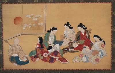 Zenei összejövetel alkotó: Hishikawa Moronobu