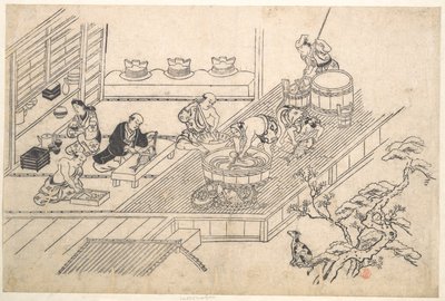 Egy Joroya konyhája alkotó: Hishikawa Moronobu