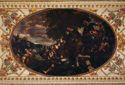„The Defense of Scutari”, festmény a londoni Chiswick House galériájának mennyezetén alkotó: Historic England Staff Photographer