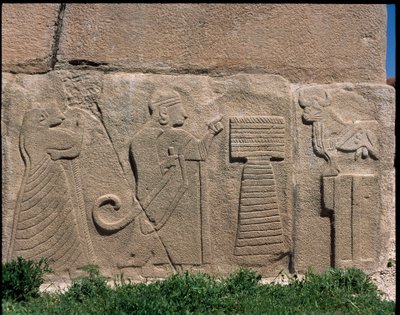 Kilátás a Szfinx-kapu domborművei alapjára alkotó: Hittite Hittite