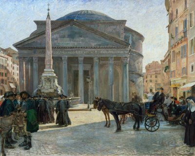 A római Pantheon térről alkotó: Hjalmer Eilif Emanuel Peterssen