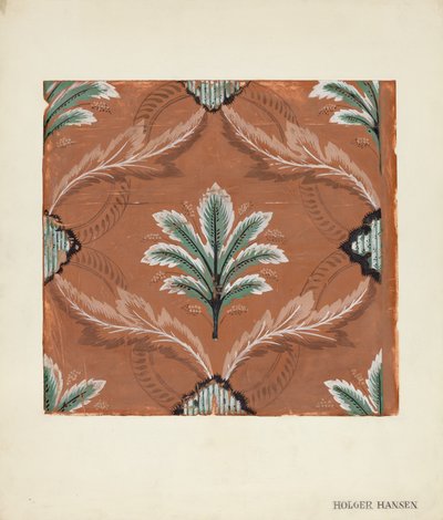 Tapéta, c. 1939. alkotó: Holger Hansen