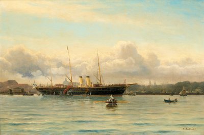 Imperial Yacht Polestar Koppenhága kikötőjében alkotó: Holger Peter Svane Lübbers