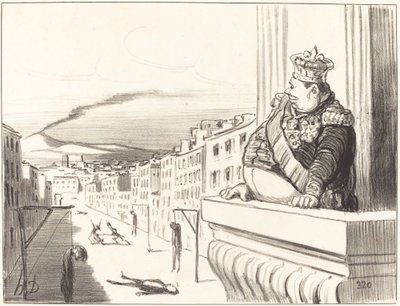 Nápolyban - A királyok legjobbja... (2. lemez) alkotó: Honoré Daumier