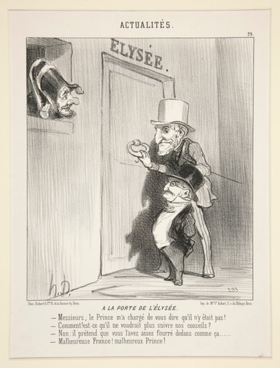 Az ajtóban a alkotó: Honoré Daumier