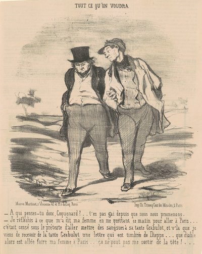 Kire gondolsz, te gazember? ... alkotó: Honoré Daumier