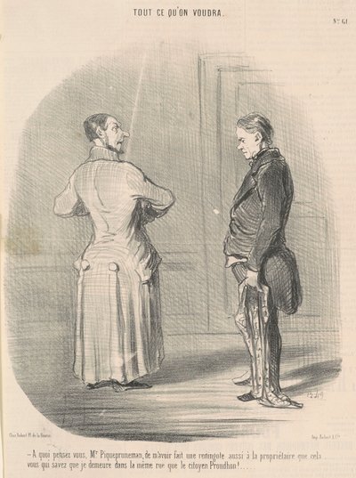 Mit gondol, Mr. Piquepruneman, hogy én... alkotó: Honoré Daumier