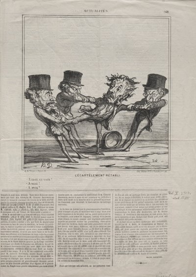 Aktualitások 98. sz.: A negyed helyreállítva, 1869. alkotó: Honoré Daumier