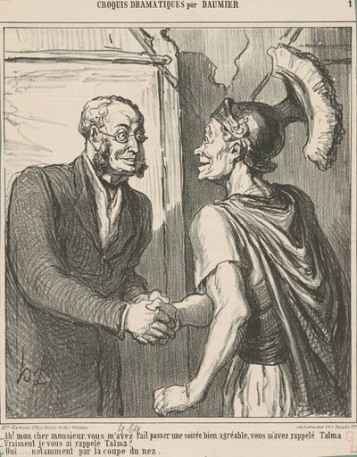 Ah! Kedves uram, nálam vagyok... alkotó: Honoré Daumier