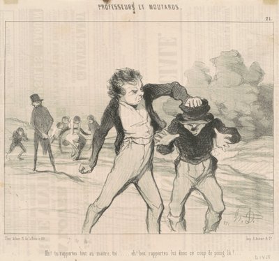 Ah! Mindenről beszámolsz a mesternek... alkotó: Honoré Daumier