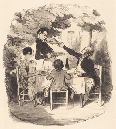 Ah! friss... de te olyan fiú vagy... alkotó: Honoré Daumier