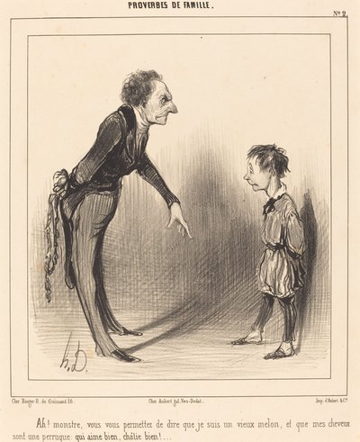 Ah! szörnyeteg, megengeded magadnak... alkotó: Honoré Daumier