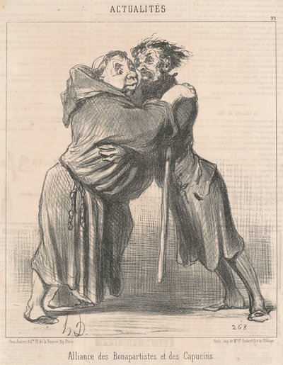 Bonapartisták és kapucinusok szövetsége alkotó: Honoré Daumier