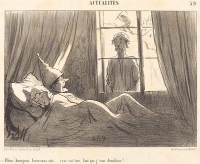 Gyerünk burzsoá, kelj fel gyorsan... alkotó: Honoré Daumier