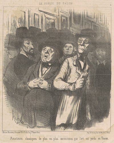 Klasszikus amatőrök... meggyőződve... alkotó: Honoré Daumier