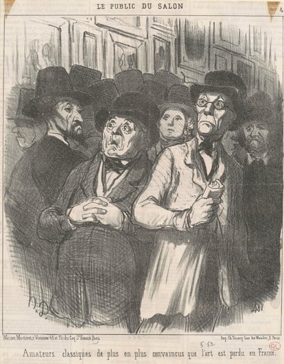 Meggyőződött klasszikus rajongók alkotó: Honoré Daumier