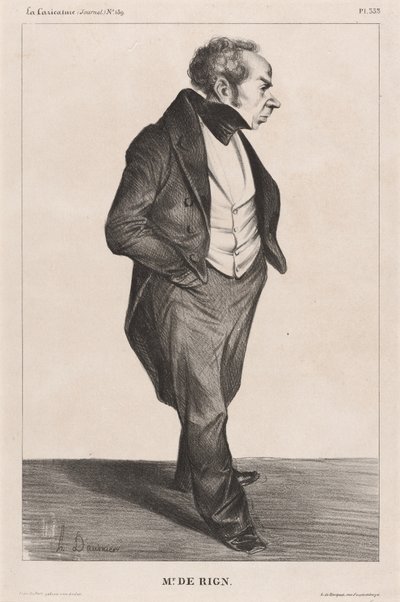 Amiral de Rigny alkotó: Honoré Daumier