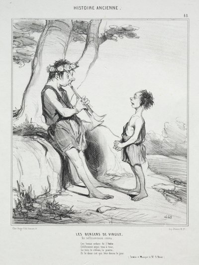 Ókori történelem, 48. tábla: Vergilius pásztorai alkotó: Honoré Daumier