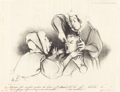 Erősen nyomd meg, bemegy a dudor... alkotó: Honoré Daumier