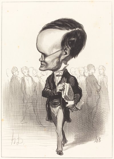 Kar. Jacques Lherbette alkotó: Honoré Daumier