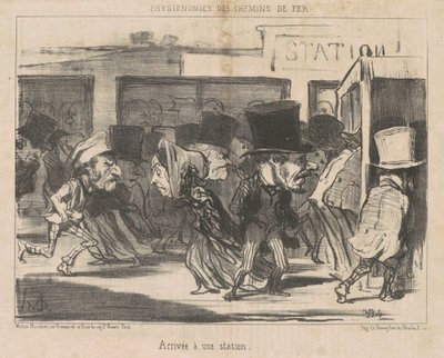Érkezés egy állomásra alkotó: Honoré Daumier