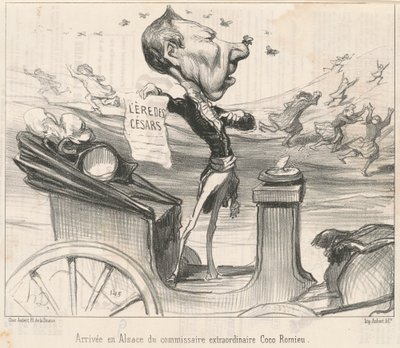 A biztos érkezése Elzászba... alkotó: Honoré Daumier