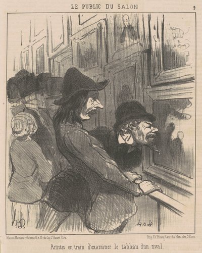 A művészek vizsgálják... alkotó: Honoré Daumier