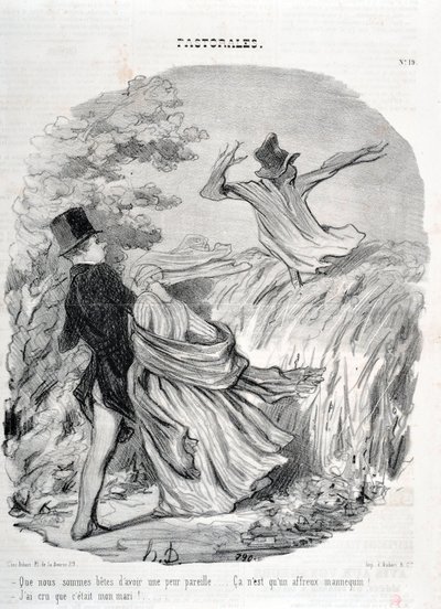 Honore Daumier (1808-1879) alkotásai. Charivari 1845-ig nyúlik vissza: Serie PASTORALES „” Milyen jó, hogy ilyen félelmeink vannak... „Azt hittem, a férjem!” SZÉPMŰVÉSZETI MÚZEUM - LONGCHAMP PALOTÁJA, MARSEILLE alkotó: Honoré Daumier