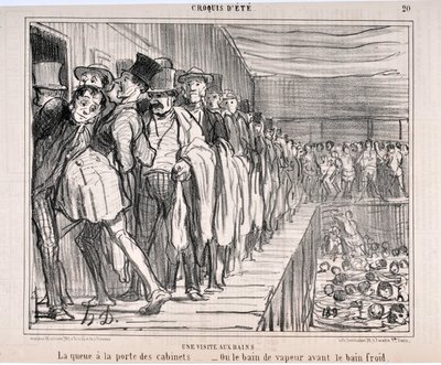 Honore Daumier (1808-1879) alkotásai Charivari 1858-ból való: Serie CRUQUIS D