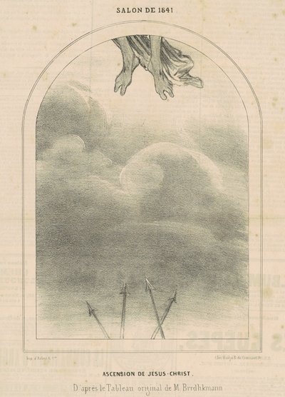 Jézus Krisztus mennybemenetele alkotó: Honoré Daumier