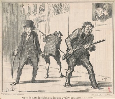 A rue Lacépède oldala ... alkotó: Honoré Daumier