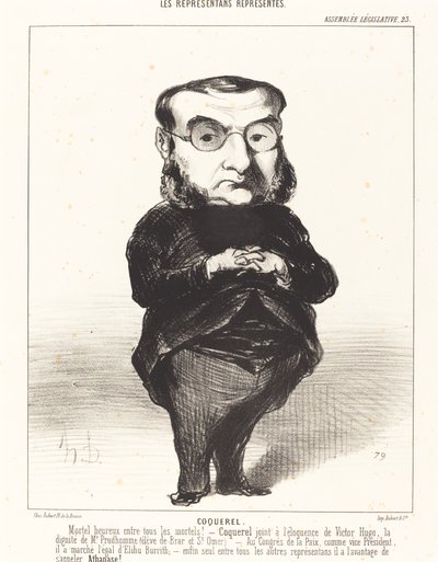 Ath. L.Charles Coquerel alkotó: Honoré Daumier