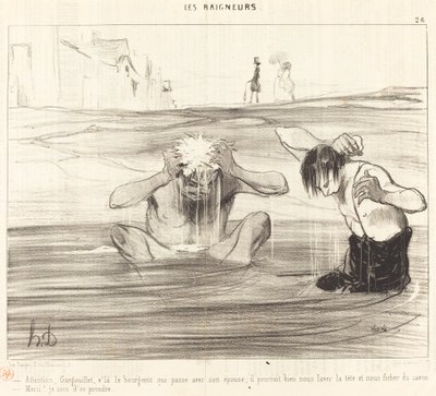 Vigyázz, Gargouillet, itt jön az elhaladó burzsoá... alkotó: Honoré Daumier
