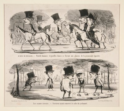 A Bois de Boulogne-ban alkotó: Honoré Daumier