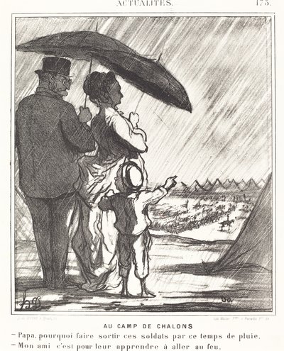 A Camp de Chalonsban alkotó: Honoré Daumier