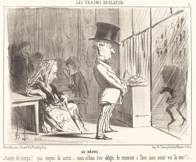 A kikötőbe alkotó: Honoré Daumier