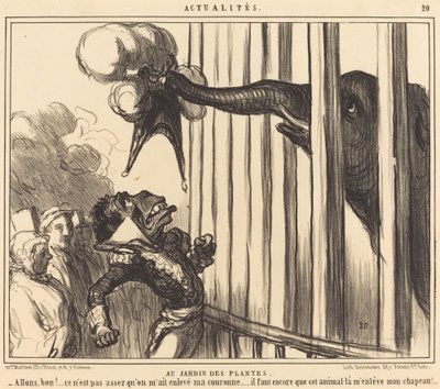 A Jardin des Plantesben alkotó: Honoré Daumier