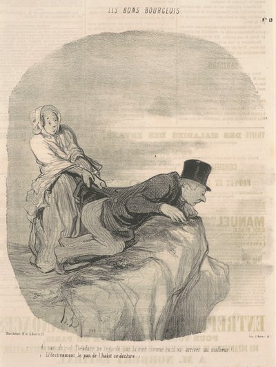 Az ég nevében Theodore nem néz... alkotó: Honoré Daumier