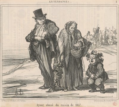 Visszaélve az 1857-es szőlővel alkotó: Honoré Daumier