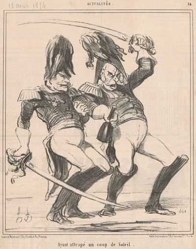 Miután elkapott egy leégést alkotó: Honoré Daumier