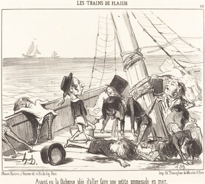 Az a szerencsétlen ötlet, hogy kimenjek... a tengerre alkotó: Honoré Daumier