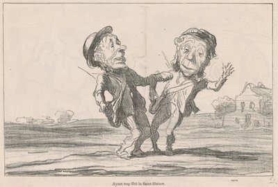 Túl sokat ünnepelve Saint-Hubertet alkotó: Honoré Daumier