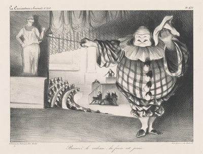 Engedje le a függönyt, a bohózat véget ért alkotó: Honoré Daumier