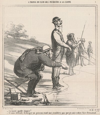 Harap, micsoda szerencse! megvédelek... alkotó: Honoré Daumier