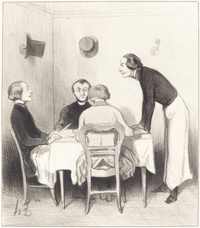 étterem sárgarépa alkotó: Honoré Daumier