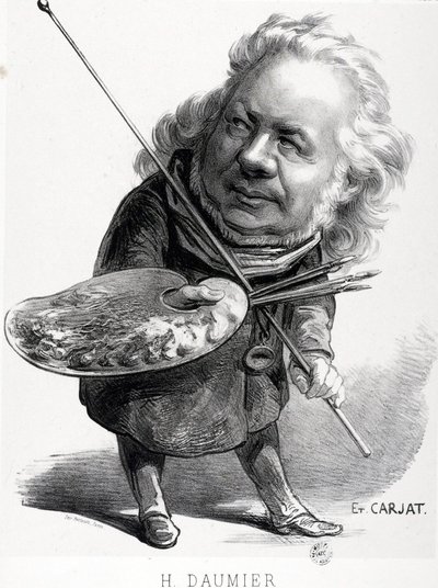 Honore Daumier (1808-1879) francia metsző, festő és szobrász rajzfilmje. Carjat-metszet (1828-1906). Mérete: 29,5x23 cm. Arbaud Múzeum. alkotó: Honoré Daumier