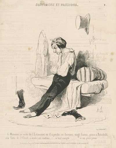 Ez az úr az estabet kijáratánál... alkotó: Honoré Daumier