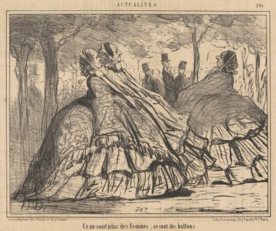 Már nem nők, hanem léggömbök alkotó: Honoré Daumier